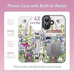 Goodon for iPhone 16 Plus Case Wallet - Flip Folio