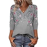 Zeagoo Women Long Sleeve Tops Dressy Casual V Neck Tshirts Basics Tee 2025 Fall Trendy Clothes S-2XL