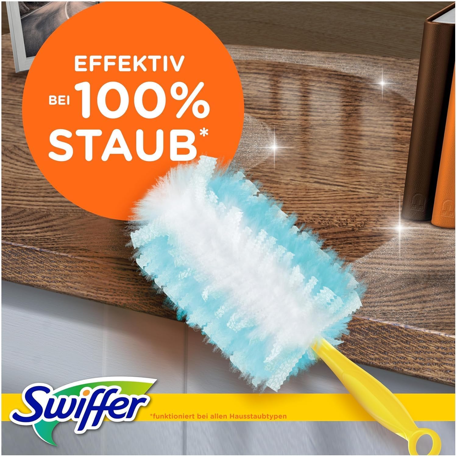 Swiffer Staubmagnet Nachfüllpackung, 25 Tücher (5×5) mit Febreze-Duft, Fängt Und Schließt 3-mal Mehr Staub Und Haare Ein Als Herkömmliche Staubwedel 2