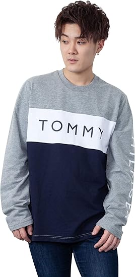 Amazon Tommy Hilfiger トミーヒルフィガー ロンt Tシャツ 長袖 厚手 メンズ レディース 09t3301 Xl Gryhe 並行輸入品 Tシャツ カットソー 通販