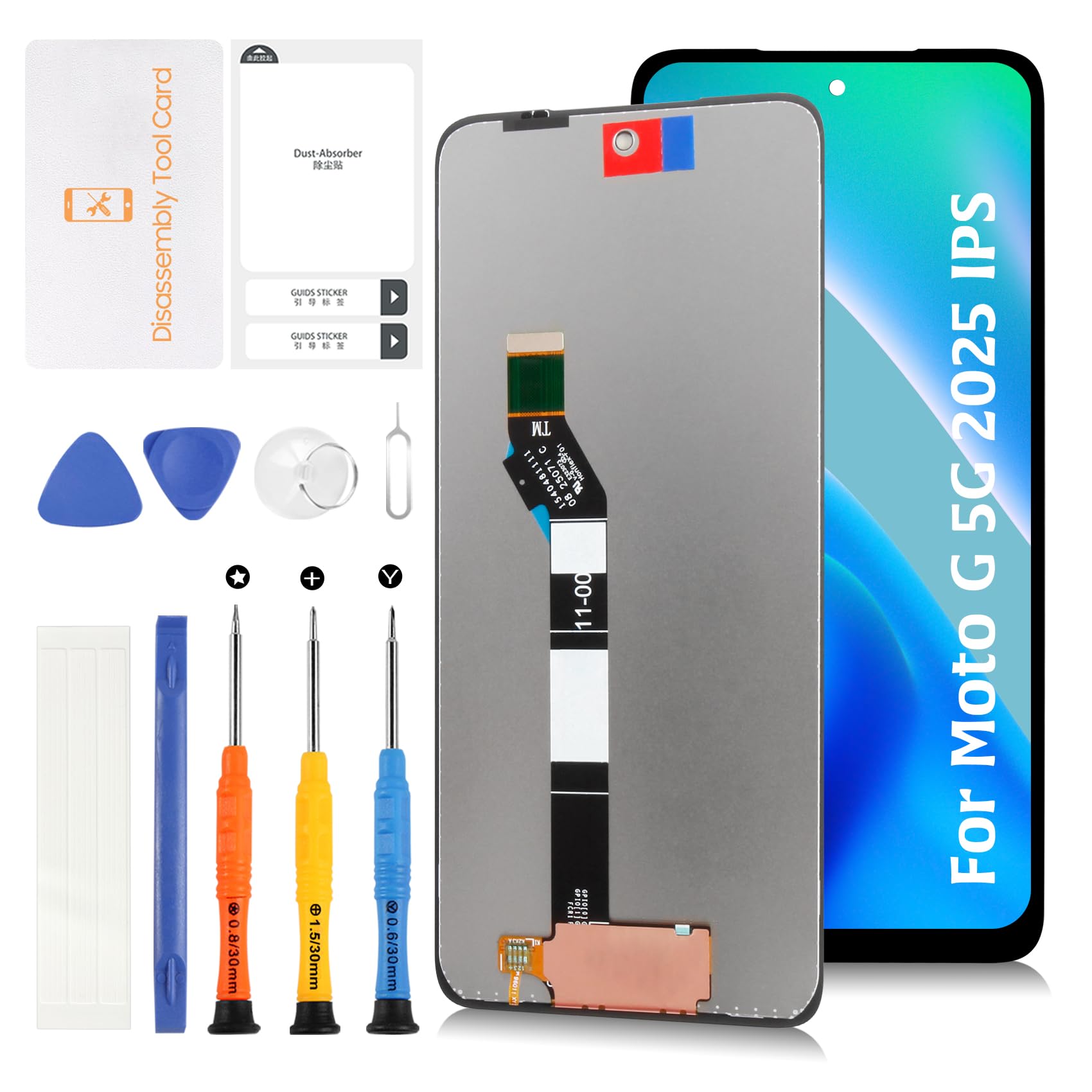 Photo 1 of Olivechard Original for Motorola Moto G 5G 2025 XT2513 6.7" LCD Screen Replacement LCD Display Touch Digitizer Screen Assembly XT2513-1 XT2513-2 XT2513V with Repair Tools