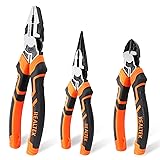 REALTEK 3-Piece Pliers Set, Premium CR-V