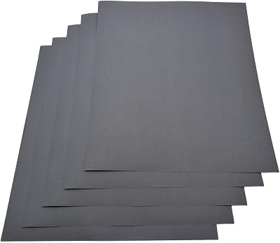 Keejea 5 Sheets Grit 800 Waterproof Paper 230x280mm Wet Dry Silicon Carbide