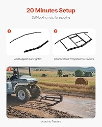 VEVOR Drag Harrow, 66" Width Tow Behind Drag
