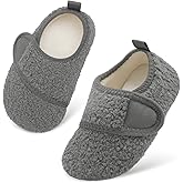 Scurtain Toddler Warm Winter House Slippers Baby Boys Girls Indoor Home Slippers Cozy Lightweight Non-Slip Shoes For Infant Kids Plush Linned