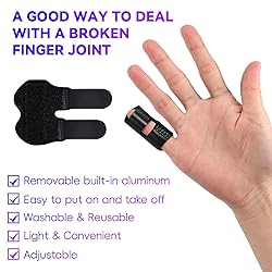 Bozenu Small Finger Splint, 4 PCS Adjustable