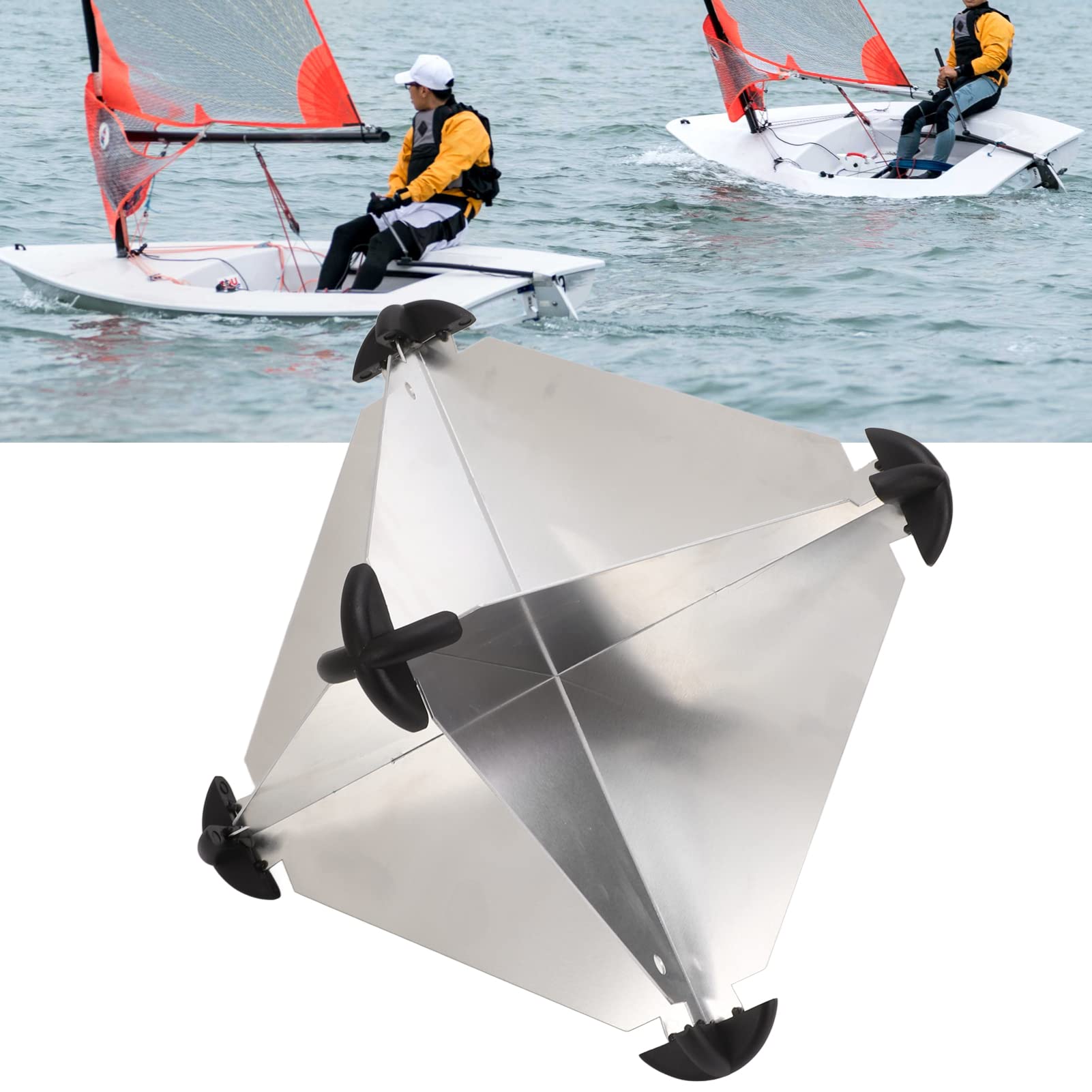 Aluminum Radar Reflectors, Emergency Radar Reflector, 10pcs Octahedral Type 12x12 Inches, Marine Radar Reflector, for Sailboats Motorboat