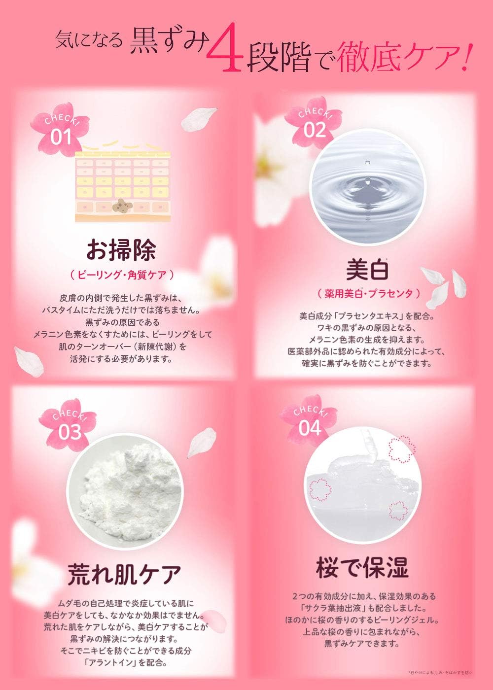 Amazon しろのさくらこ 薬用 ピーリングジェル 角質 ケア わき 黒ずみ ピーリング 美白 ボディ ゴマージュ 30g 1本 しろのさくらこ ゴマージュ ピーリング 通販