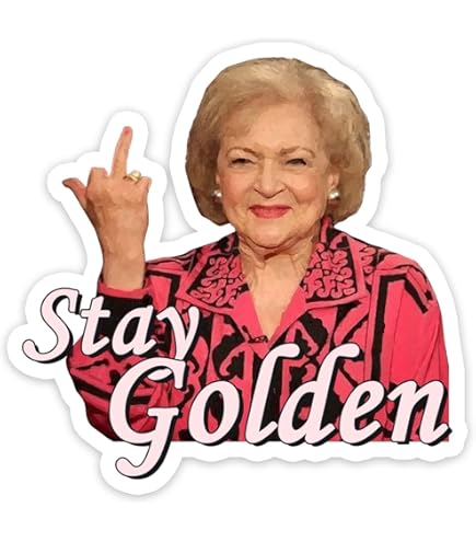 Golden Girls "Thank You For Being A Friend" Bumper Sticker - 5" Vinyl Decal, 80s Theme, Made In USA