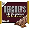 HERSHEY'S Milk Chocolate with Whole Almonds Candy Bars, 1.45 oz (6 Count)