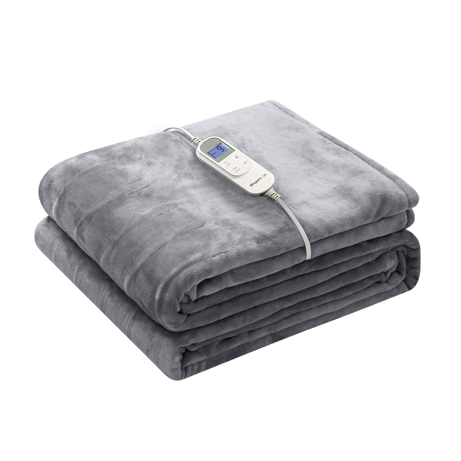 Photo 1 of *USED*
Wapaneus Heated Blanket Electric Throw 72" x 84" Full Size with 10 Heating Levels 12 Hours Time Setings and Auto-Shut Off, Flannel Fast-Heating Electric Blanket,Machine Washable,Light Grey