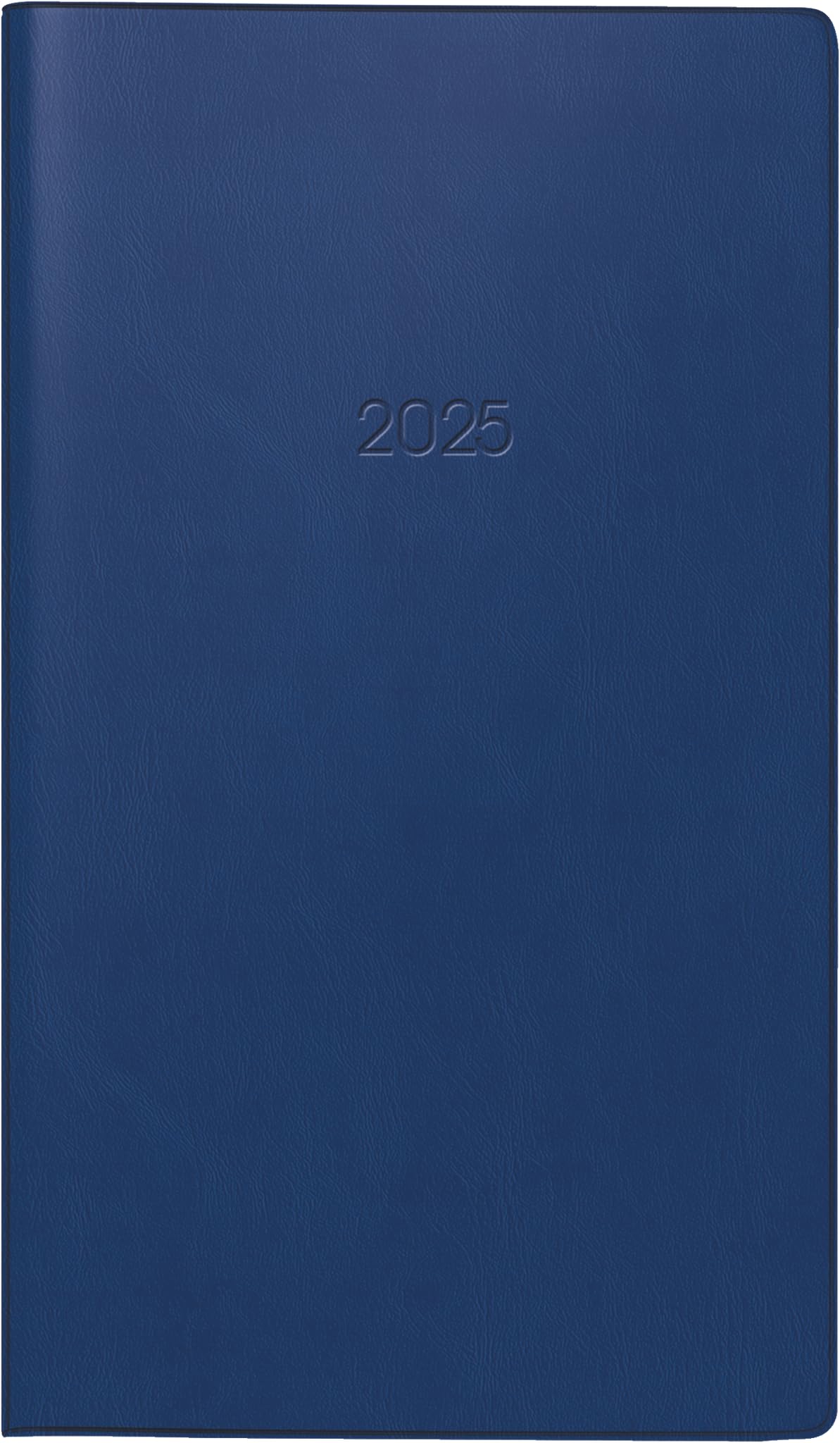 BRUNNEN Pocket Diary Model 758 (2025), 1 Page = 1 Week, A6, 80 Pages, Plastic Cover, Dark Blue