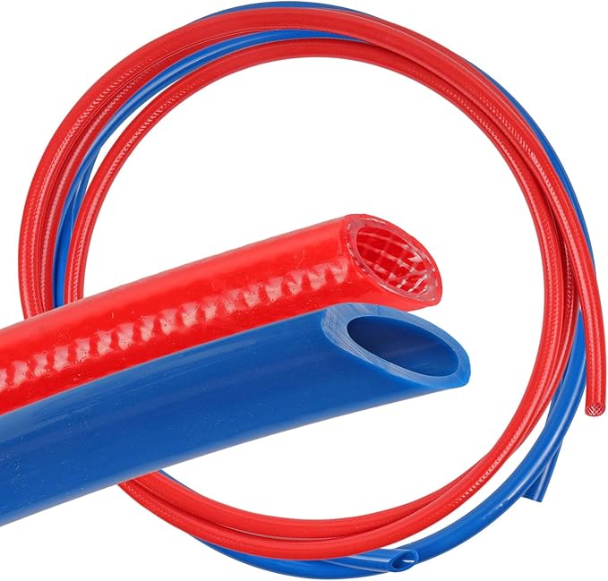 Amazon.fr Lot de 20 mètres de tuyau pour eau potable Rouge & Bleu 10 x 2, 5 mm eau chaud