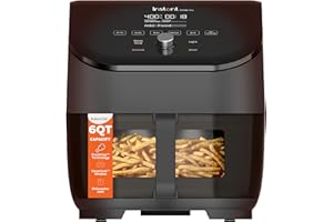 Instant Vortex Plus 6-Quart Air Fryer Oven, From the Makers of Instant Pot with ClearCook Cooking Window, Digital Touchscreen