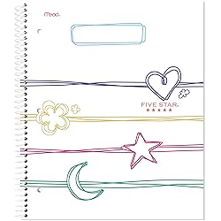 Five Star Spiral Notebook + Study App, 1