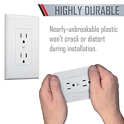 TayMac MW2500W Single-Gang Wallplate Non-Metallic