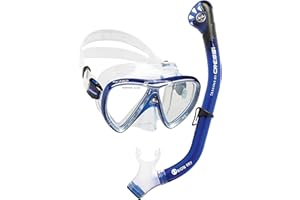 Cressi Adult Snorkeling Kit, Mask & Dry Snorkel - Quality Equipment for Discovering The Underwater World - Ocean Combo: Designed in Italy