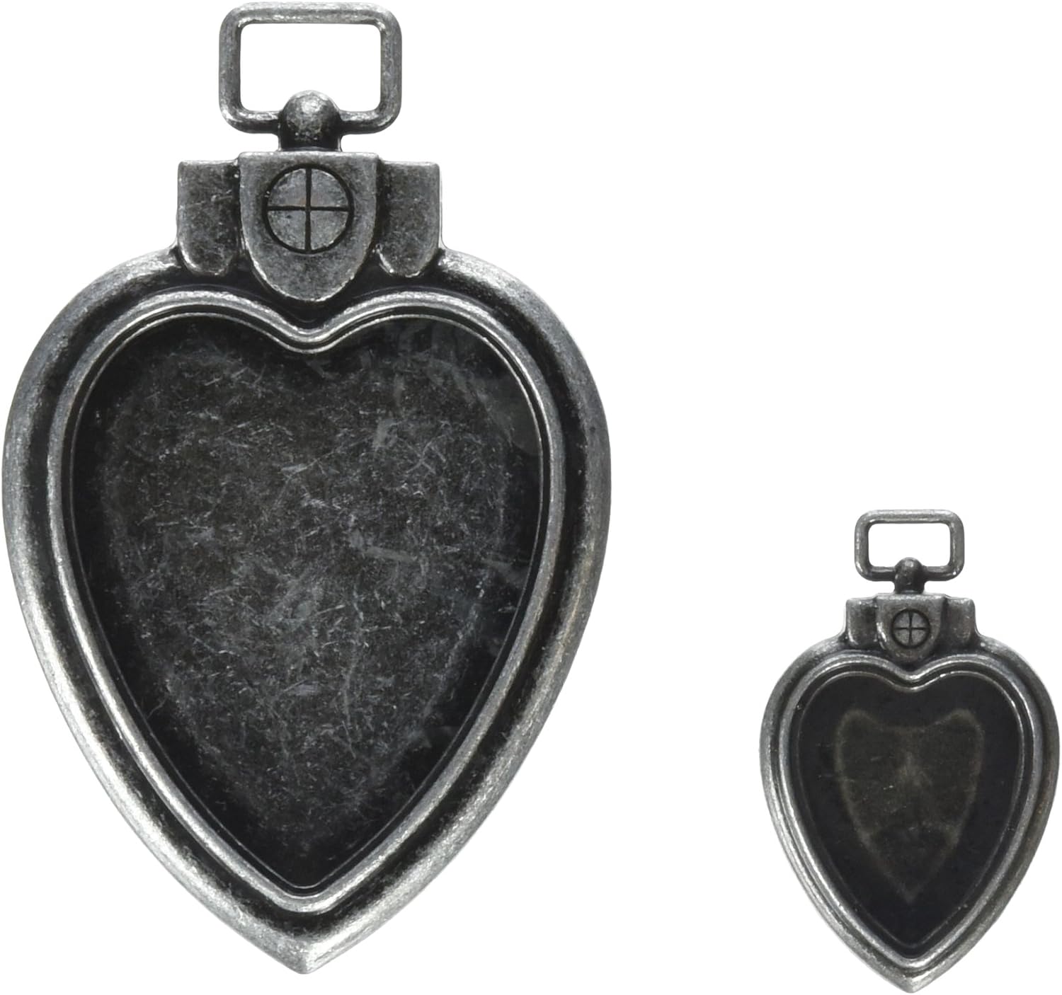 Prima Marketing Mechanicals Metal Embellishments By Finnabai-Heart Locket Pendants, Other, Multicoloured, Multicolor