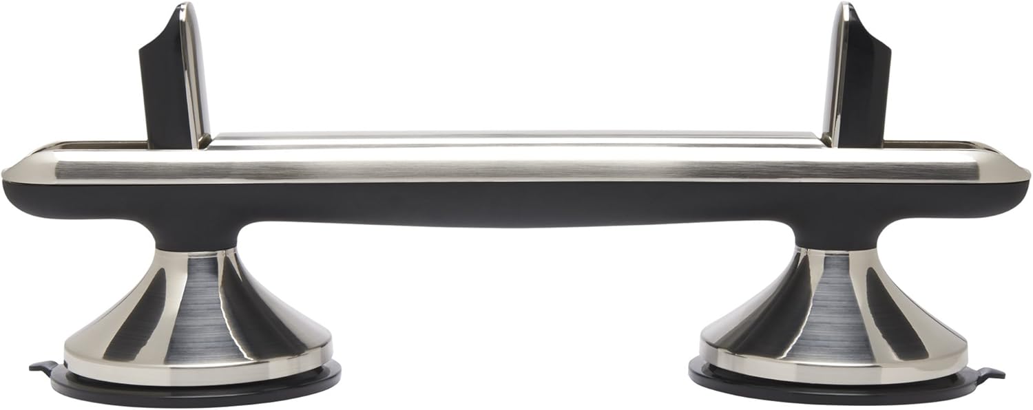 OXO Good Grips StrongHold Suction Grip Bar,Brushed Nickel,3.5" Length x 3" Width x 13.5" Height: Home & Kitchen