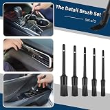Bemece 29 Piece Car Detailing Kit Blue with Brushes Vents Wheels Interior view 6