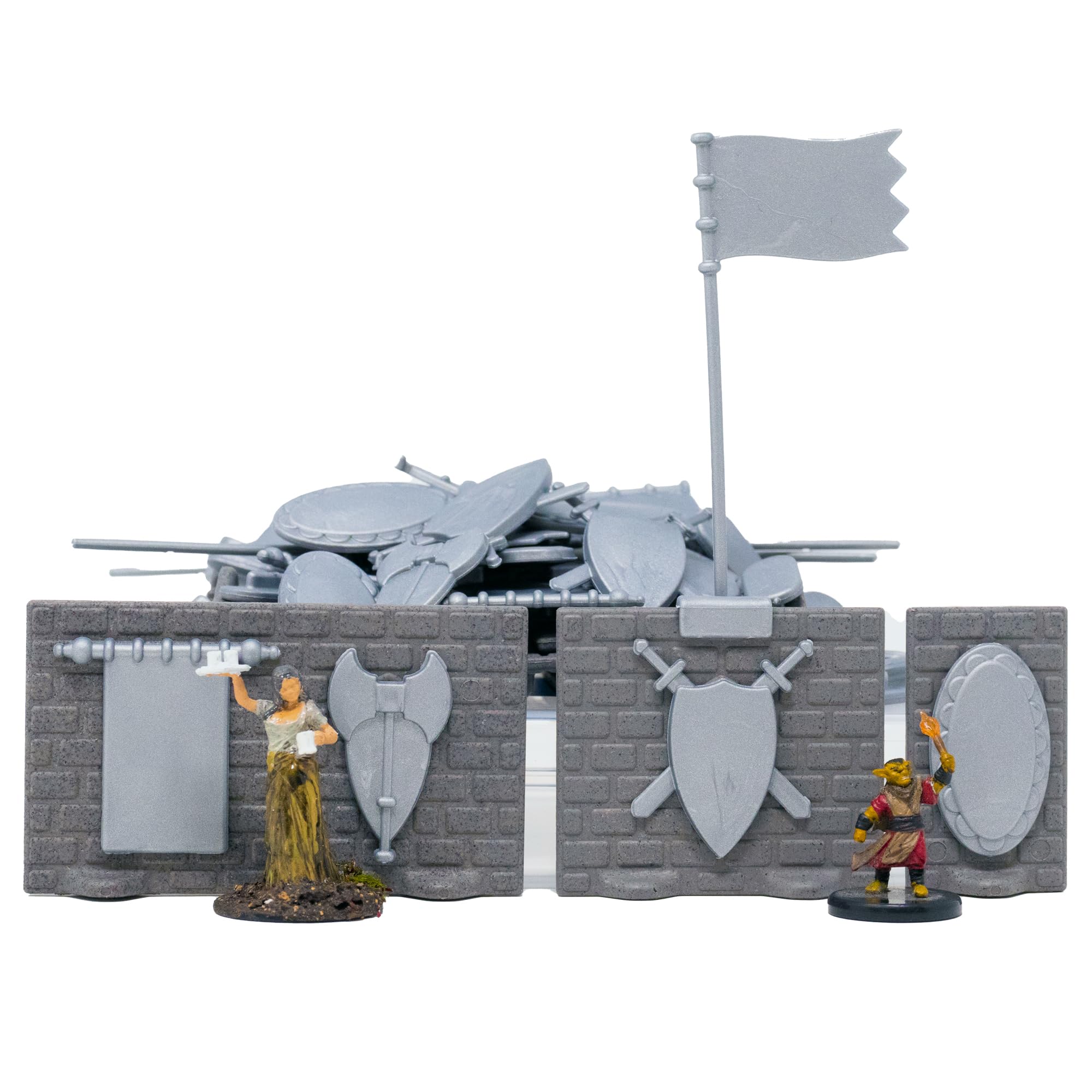 Dirt Cheap Dungeons Castle Decor Expansion TT RPG Terrain Building for Dungeons & Dragons, Pathfinder, War Gaming, and More!