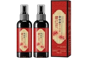 Saffron Hair Blackening Spray - Saffron Hair Spray, Natural Plant Saffrons and Polygonum Multiflorum Essence Sprays, Leaving 