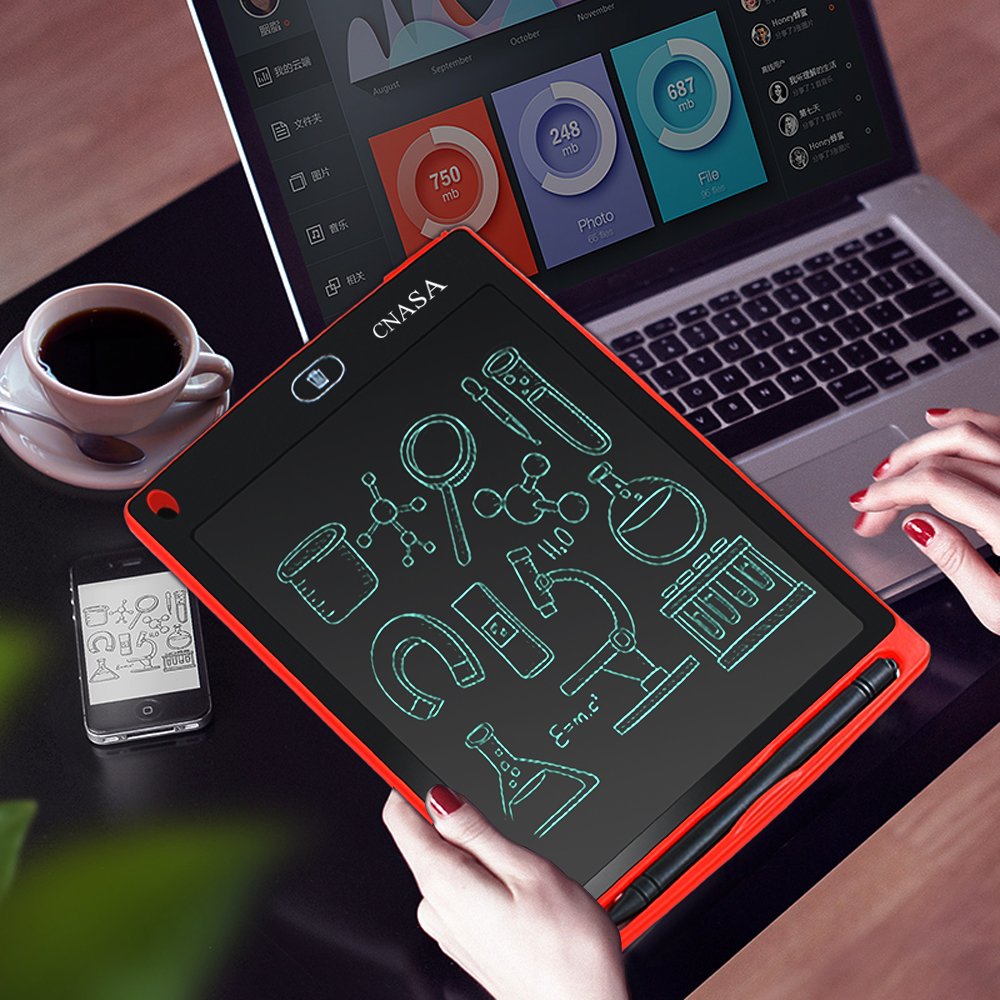 Writing Tablet/ Schreiben Tablet /8.5-Zoll LCD Grafiktablet mit Stift und Sleeve Fall von CNASA papierlos für Schreiben Malen Notizen / Geschenke Kinder