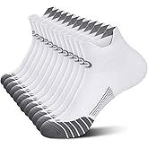 PAPLUS Ankle Compression Sock for Men and Women 2/4/6 Pairs, Low Cut Compression Running Sock with Ankle Support