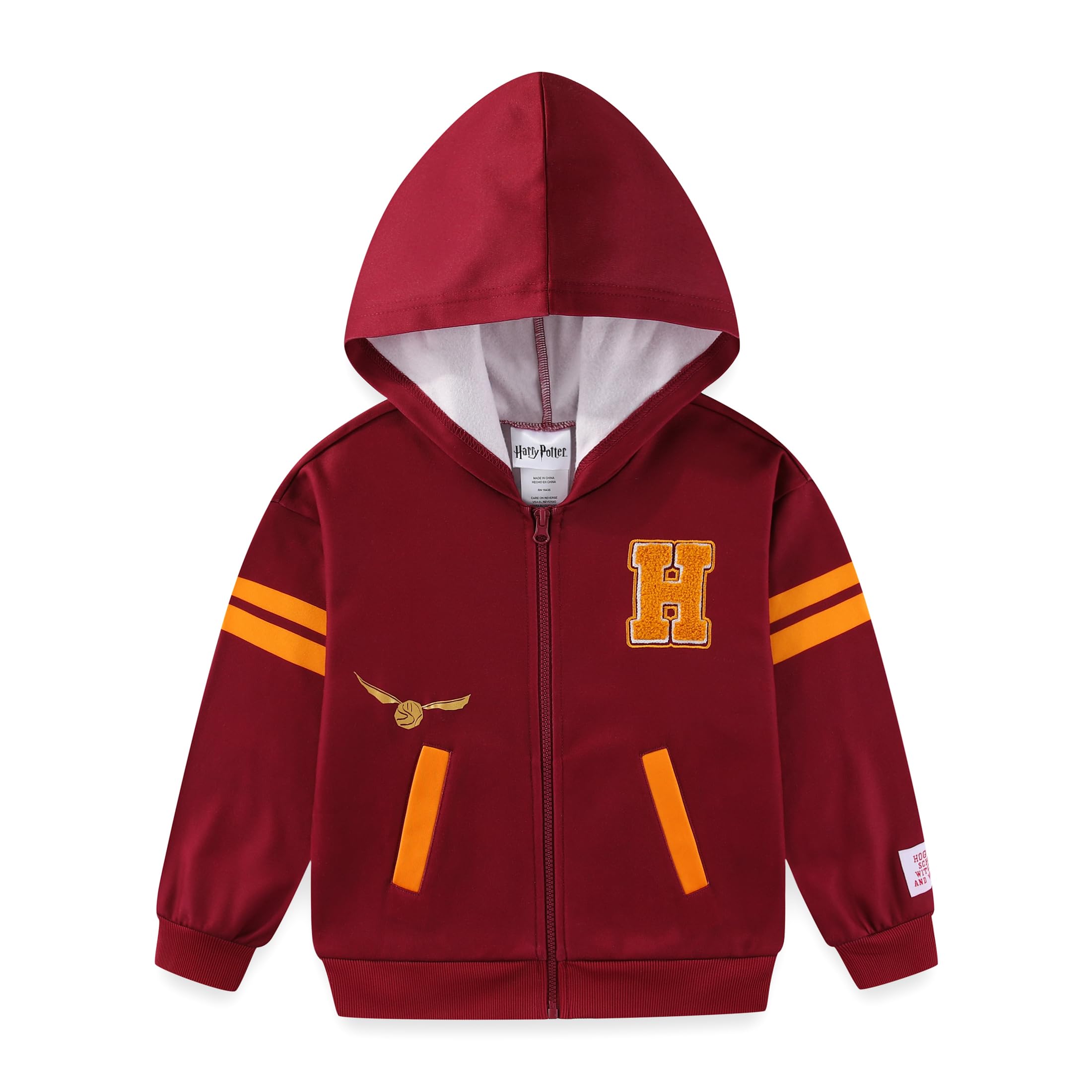 Photo 1 of Harry Potter Hogwarts Full Zip Up Hoodie for Big Kids Red
