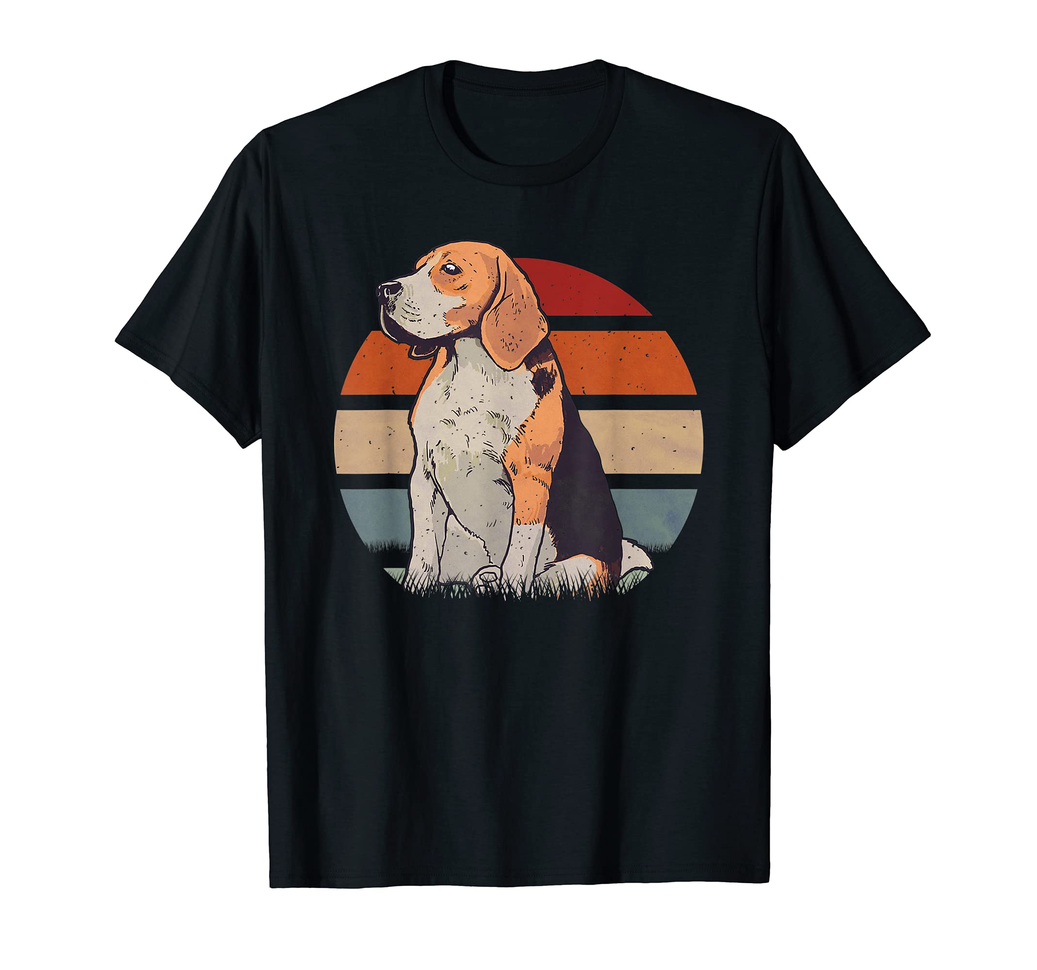 Beagle Retro Sunset Shirt Beagle Dog T-Shirt