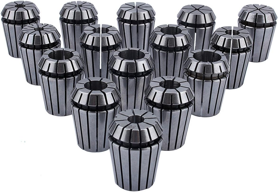 15 Pcs Collet Set ER25 Collet Chuck 2 mm16 mm Holder Super Precision