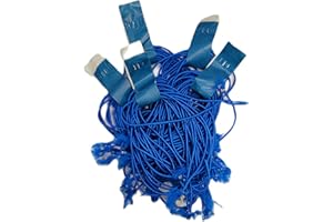 Clucker-Truss Elastic Gourmet Trussing Strings; 5 Inch BLUE; Bulk bag of 3,750 Ties (250 Bundles of 15/Bundle)