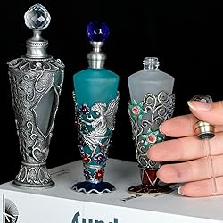 SEVENBEES 25ml Refillable Decorative Vintage Glass