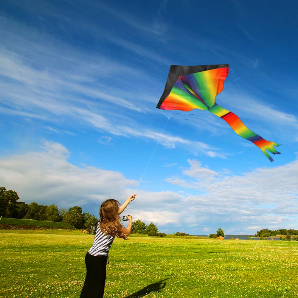 aGreatLife Huge Rainbow Kite for Kids One of The Toys for Outdoor