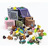 30Pcs Mystery Mini Animals Figures Set, 3D Printed Small Animal Flexible Fidget , 3D Printed Cute Animal Home, Executive Desk for Christmas Decoration, Tiny Animals Figurines Exquisite Cute Pet