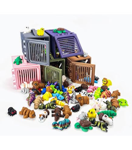 Lot De 100 Mini Animaux Phosphorescents En Résine – 1,5 Cm, Sacs Individuels, Décoration Et Collection