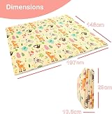 KandyToys Folding Wildlife Mat 1.98x1.48m Thick 10mm XPE Foam Waterproof view 2