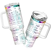 34HD Book Lover Tumbler 40oz with Handle and Straw, Engraved Introvert Girl Loves Books Vacuum Insulated Coffee Cup, Bookworm Bookish Gift Items, Birthday Present to, Readers, Librarian & Booknerds