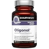 Quality of Life Oligonol Premium Anti Aging Supplement - Promotes Cardiovascular Health, Circulation & Youth, Includes Antioxidants - Lychee Fruit Extract - 30 Vegicaps