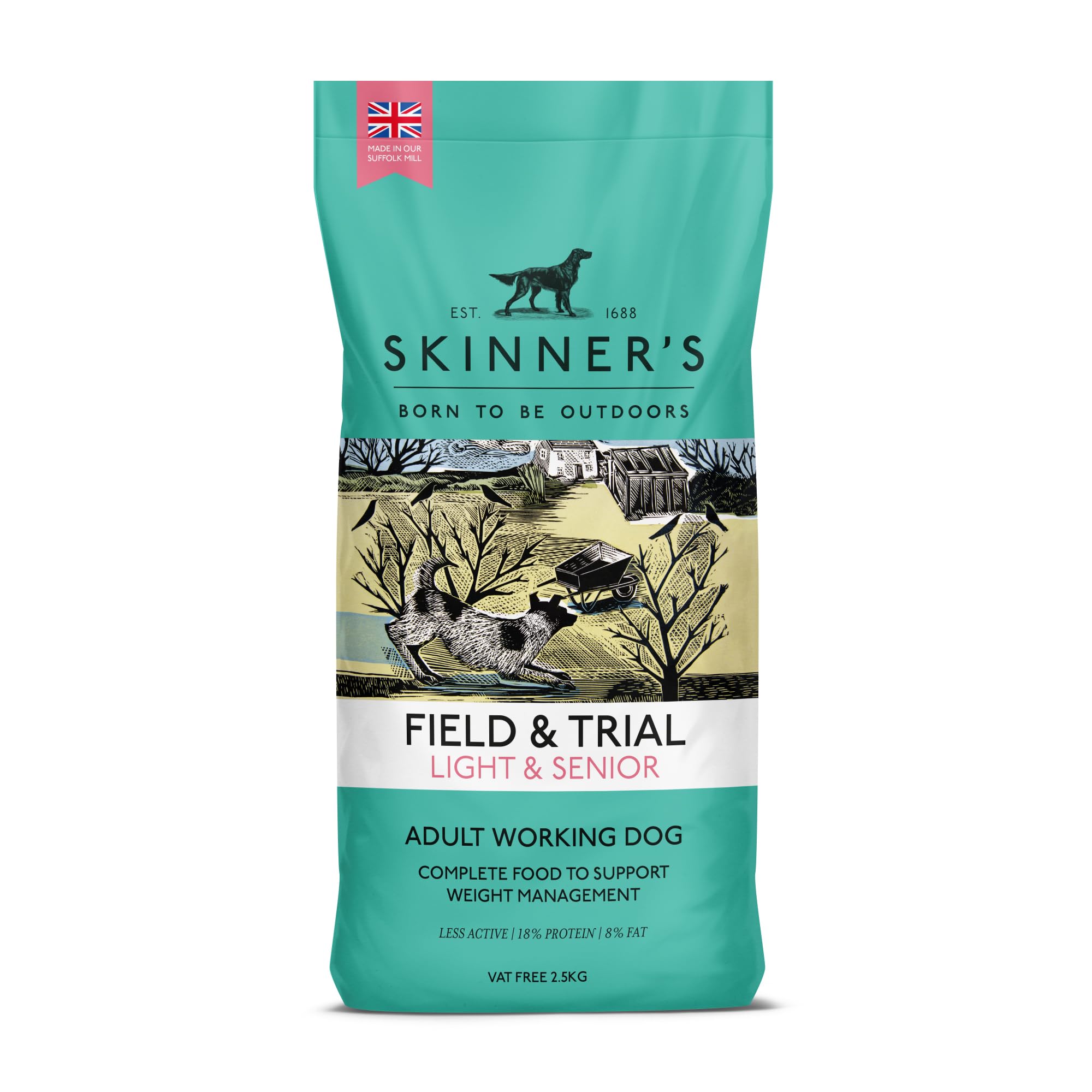 Skinner's Field & Trial Complete Dry Light and Senior Working Dog Food, 2.5 kg