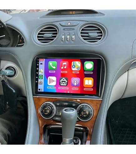 KHH Android 13 Car Stereo 9-Inch With 64GB ROM For Mercedes-Benz SL R230 (SL350/SL500) – Wireless CarPlay & Android Auto 3 thumbnail image