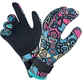 XUKER Neoprene Gloves Men Women, 3mm Camouflage Patterned Winter Wetsuit Gloves Keep Warm for Scuba Diving Surfing Swimming Fishing Water Sports