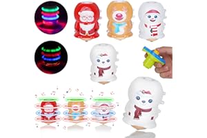 BEIGUO 4 Pack Christmas Spinning Top Toys for Kids Boys Girls Christmas Stocking Stuffers Party Favors Gifts