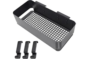 AJINTEBY Storage Bin and 3 Pcs Hooks for Traeger Grills, P.A.L. Pop-and-Lock Accessory for Traeger Ironwood 885, Pro Series 34, Pro Series 22, Pro D2 575, Pro 780, Ironwood 650, Fits Pit Boss, for Z-grills