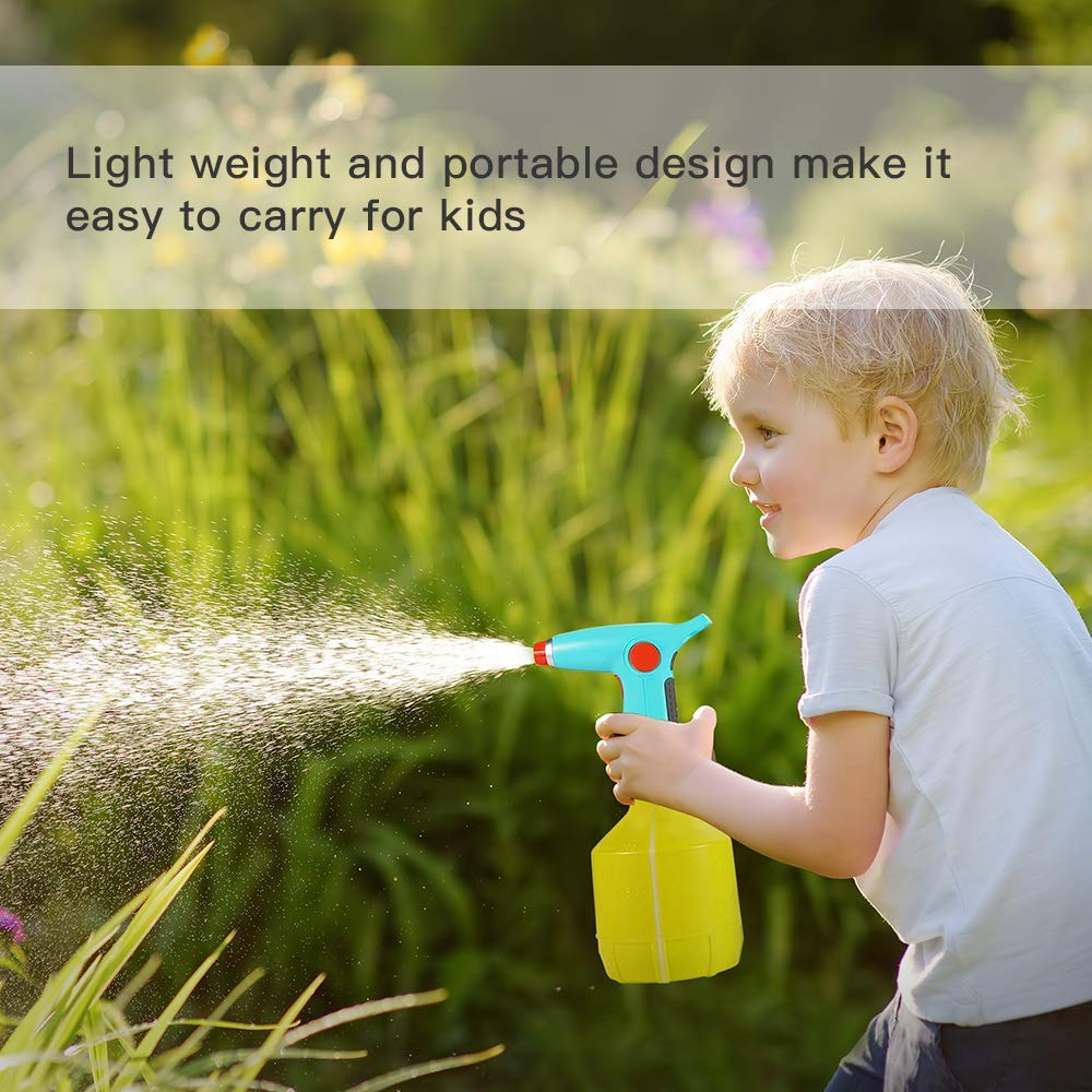 ACG-INC Electric Watering Can for Outdoor/Indoor Plants Flower, Portable Spray Bottle with Adjustable Copper Spout, Garden Small Fully Automatic Watering Can and Mister with High Reach (Blue)