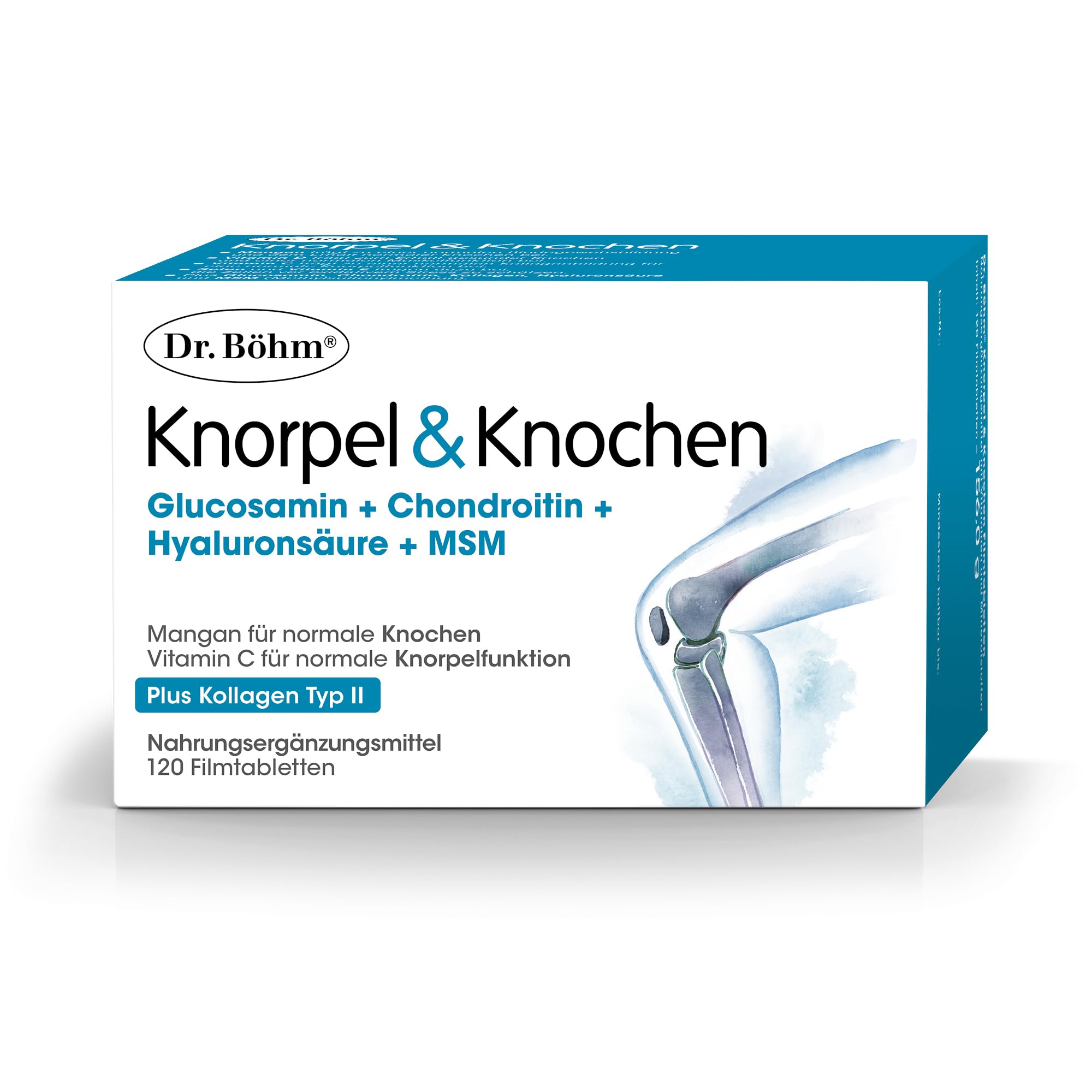 Dr Böhm Knorpel & Knochen, Kollagen & Glucosamin Chondroitin, 120 Tabletten