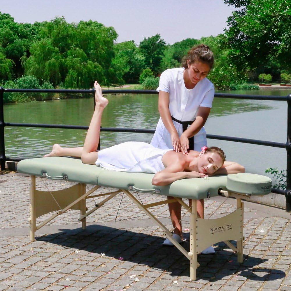Master Massage 28" Paradise Portable Massage Table Package, Lily Green: Health & Personal Care