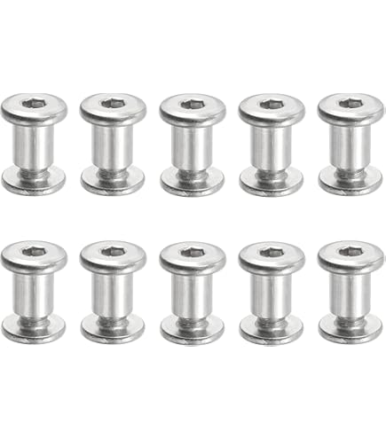 Laiton Plaqué 5x30mm Contraignant Poste vis Chicago 30pcs pour Cuir Album