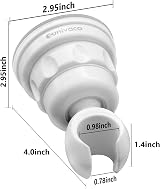 sunivaca Shower Head Holder Suction Cup 360 Rotation Adjustable Wall Mount No view 6