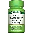 Nature's Truth Beta Carotene 25000 IU Softgels | 100 Count | Vitamin A Supplement | Non-GMO and Gluten Free Supplement